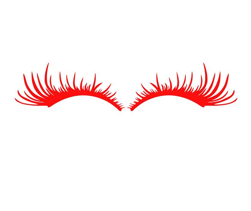 Sexy Eyelash Headlight & Eyebrow Car Sticker D59: Unique Headlight Decor with Personality