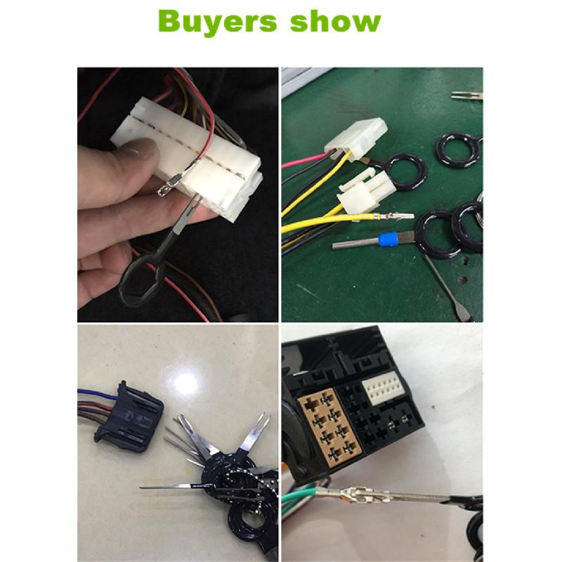 29 Pcs Motorbike Wiring Connector Pin Extractor Puller Terminal Removal Tool Kit