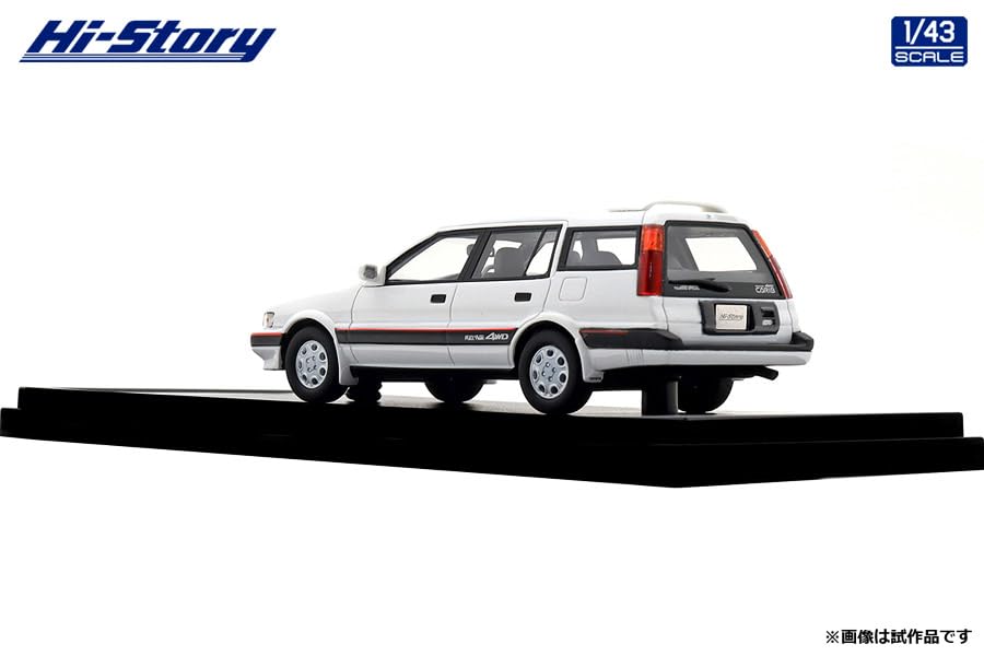 INTERALLIED Hi Story 1/43 Scale Toyota SPRINTER CARIB AV-II TOURING SPECIAL (1988) Super White II Finished Model HS520WH
