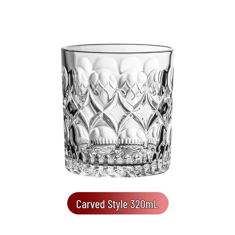 MDNG Carved Crystal Glass Tumbler Set