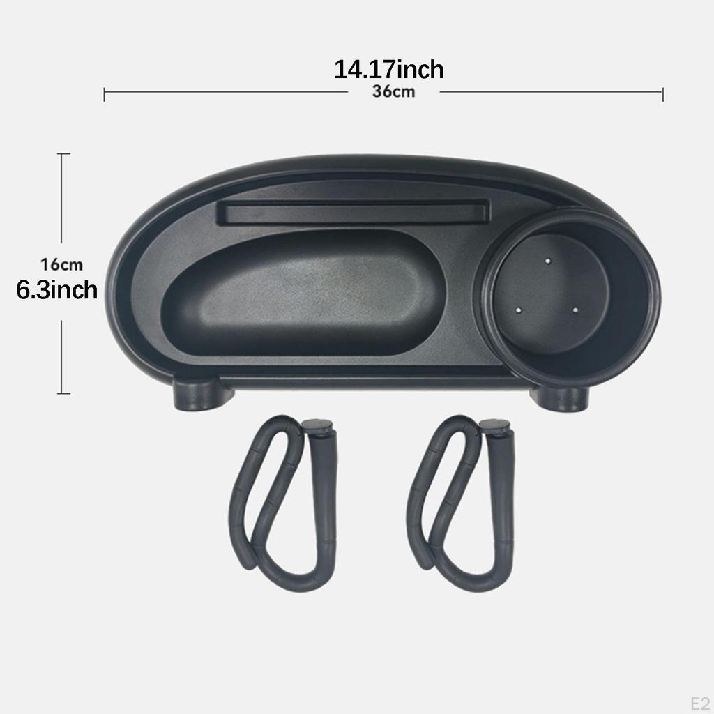 Universal Snack Tray for Snacks Holder Easy Installtion Organizer Stable Multiuse with Cup Phone