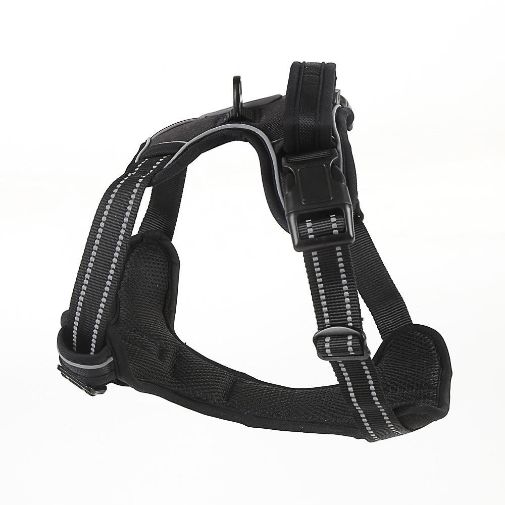 

Нескользящая шлейка для собак Freedom с поводком, светоотражающим, регулируемым, удобным жилетом с передним зажимом и передним зажимом для ежедневных прогулок