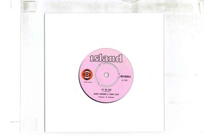 7inch Record JACKIE EDWARDS, JIMMY CLIFF - Set Me Free / Here I Come WIP6036 ISLAND 1968 UK Soul/Funk Used