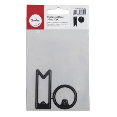 'Deep Edge' Cutting Kit for 3.5cm and 2.1x6cm A Tags - RAYHER - 2 Pieces