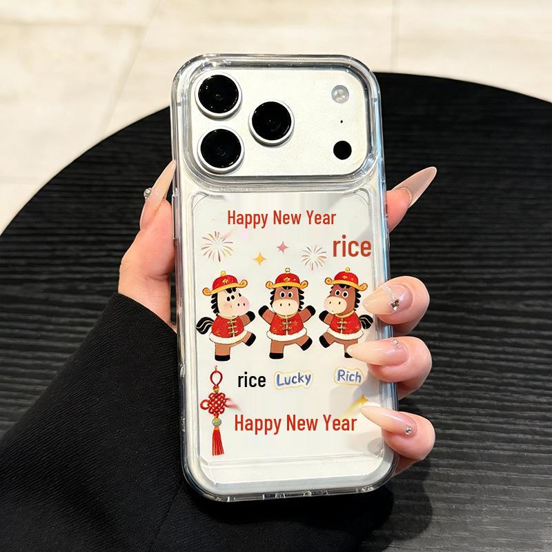 

Wealth Little Horse iPhone 17 Pro Max Case, Anti-Fall, Full Coverage - fits 16 Pro, 15. Perfect for New Year. iPhone 15 Pro