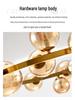 Nordic Modern Minimalist Magic Bean Art Glass Chandelier for Restaurant, Bedroom, or Showroom