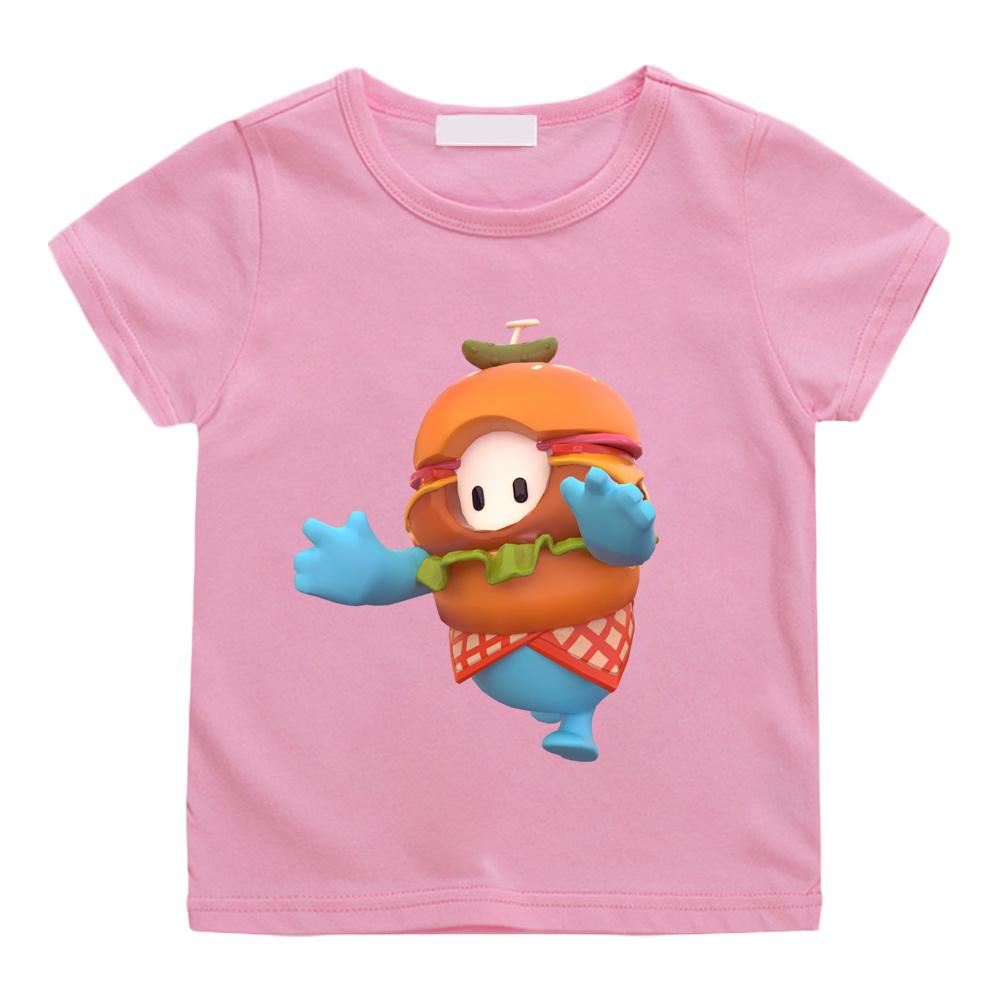 Fall Guys New Style Cartoon T-Shirt High Quality 100% Cotton Casual Trend Soft T-shirt Boys/girl Kawaii Round Neck Camisetas Anime T-shirt Summer Tops