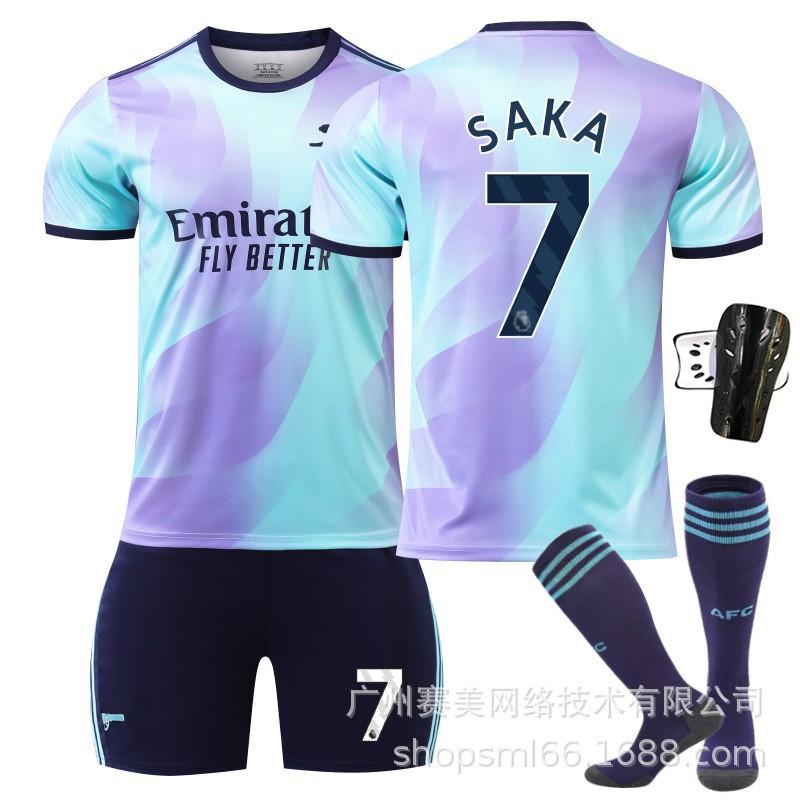 2425 Arsenal Duo 7 Saca Jerseys 9 Jesus 11 Martinelli 41 Rice No. 18 Football Uniform Set