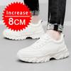 Fashion Man Light Comfortable Elevator Sports Shoes 6cm Height Increasing Sneakers Genuine Cowhide Hidden Heels Lift Casual Shoes for un