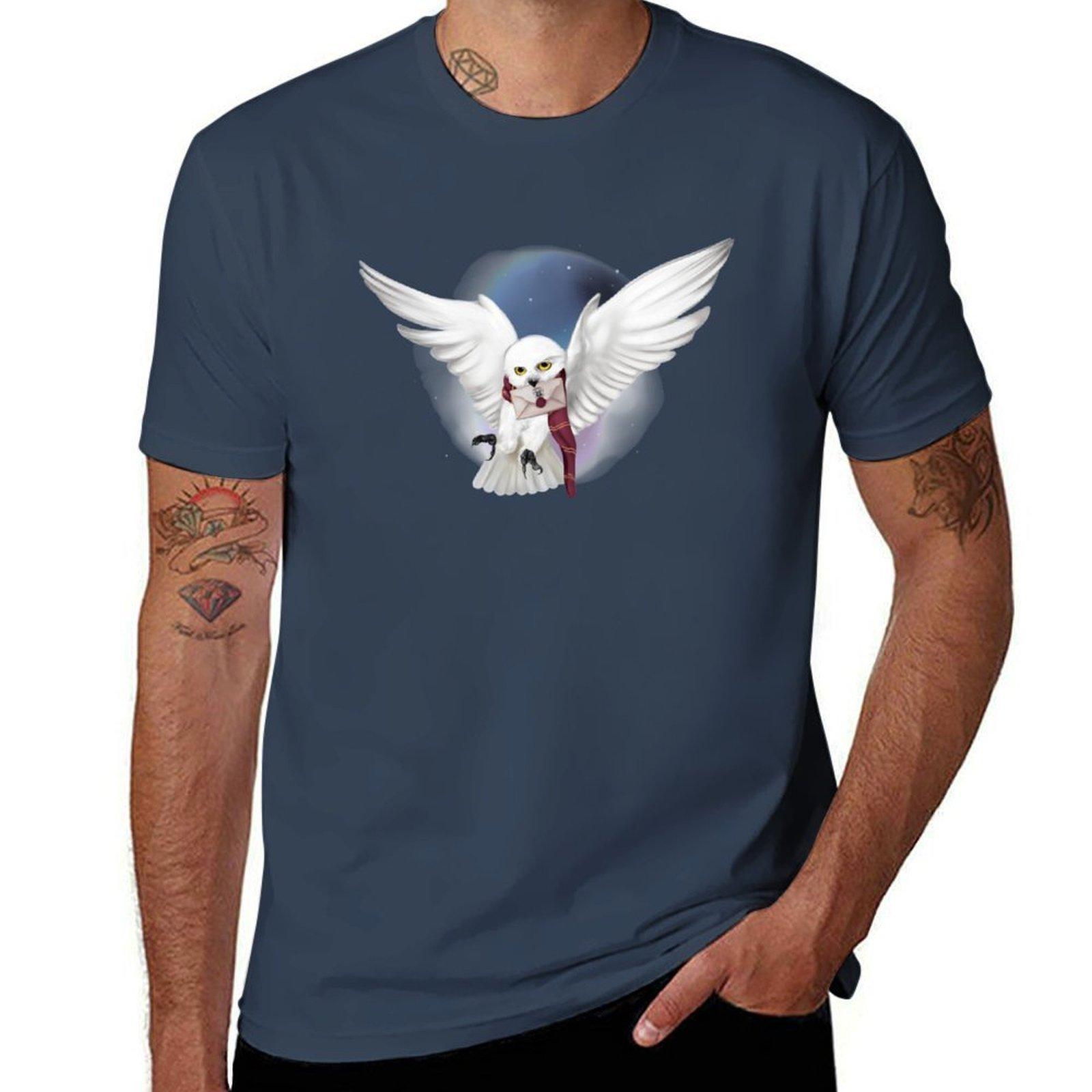 Snowy White Owl Tshirt Breathable Lightweight Summer Top S