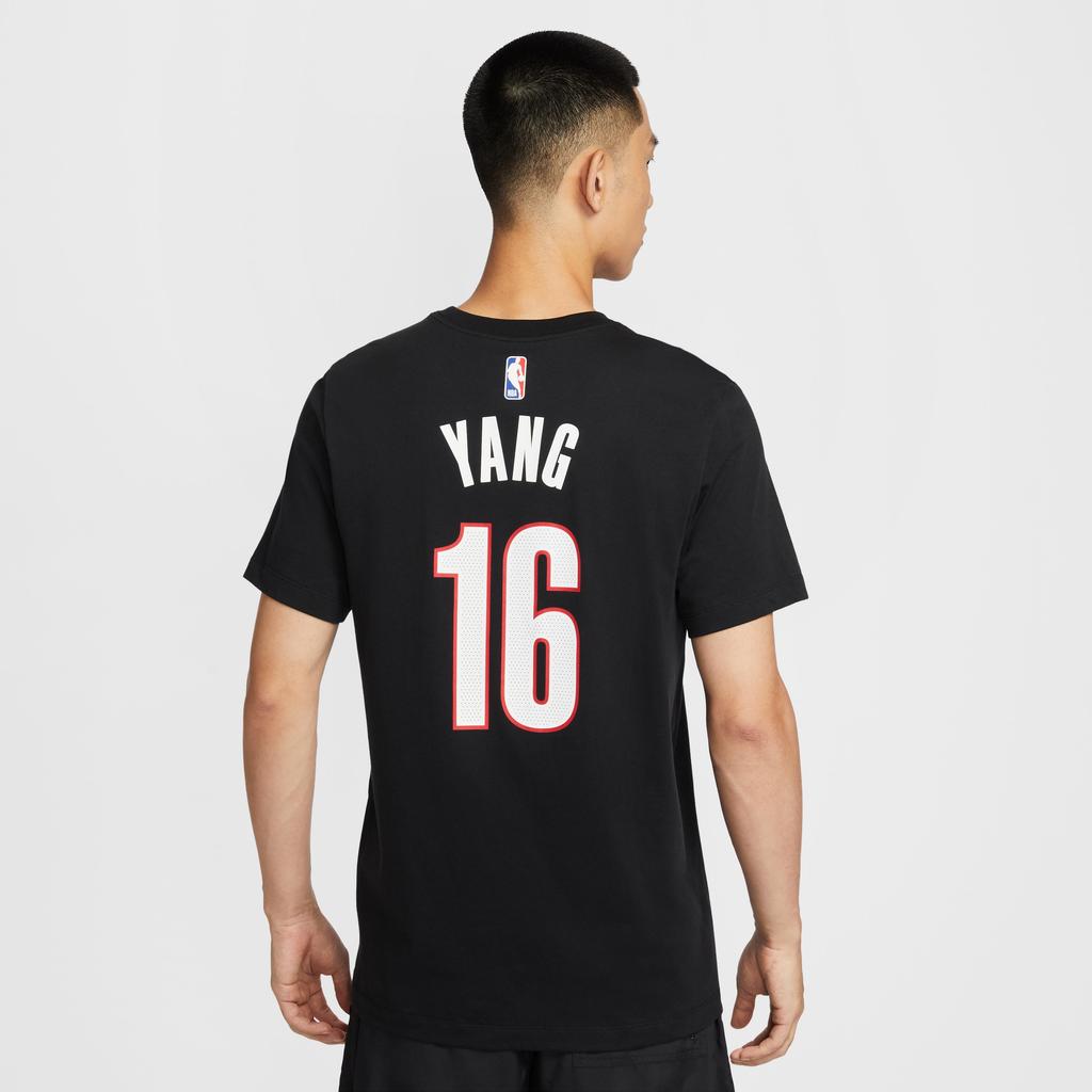 Nike X NBA Portland Trail Blazers Yang Hansen 16 Tricou Simplu Confortabil Versatil Fashion Baschet Bărbați tricou IV0566-015