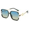 Women'S Polarized Sunglasses, Fashionable Retro Large-Frame Sunglasses, Trendy, Protective Uv Driving Glasses
