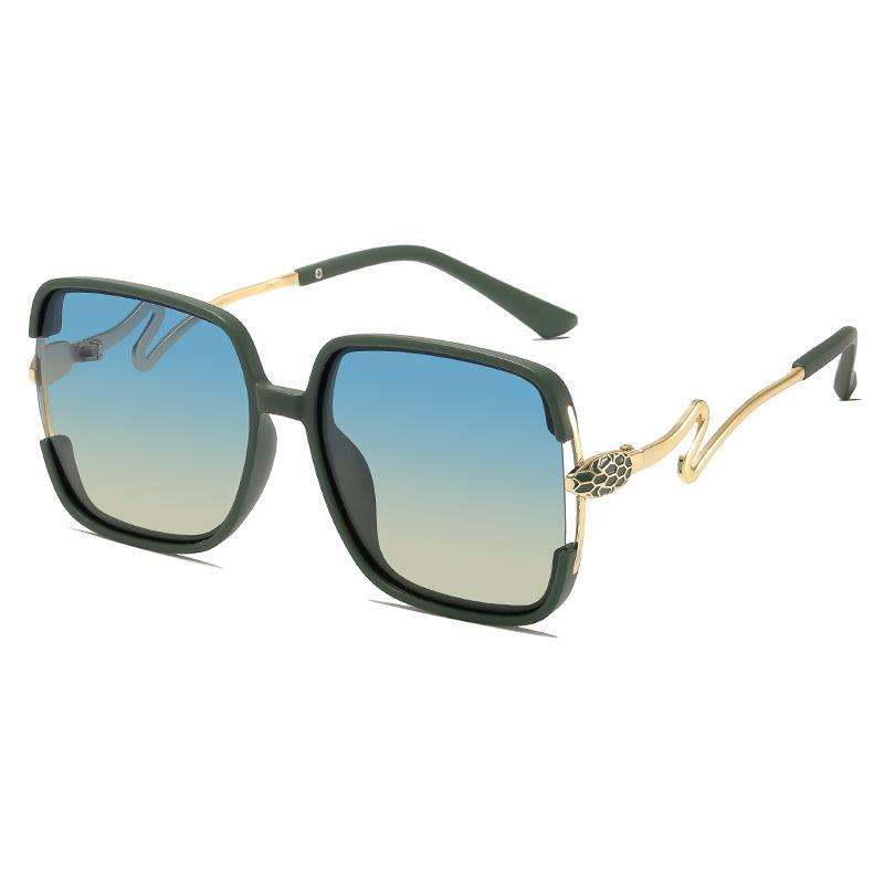 Women'S Polarized Sunglasses, Fashionable Retro Large-Frame Sunglasses, Trendy, Protective Uv Driving Glasses