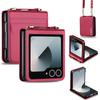 Crossbody Kartenfach Portemonnaie Leder Handyhülle für Samsung Galaxy Z Flip 8 7 6 5 4 3 5G Flip7 FE Flip8 Armband Lanyard Hülle