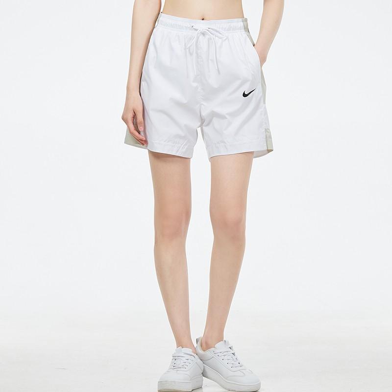Nike Woven Color Block Casual Sports Shorts Women shorts White CZ9742-100