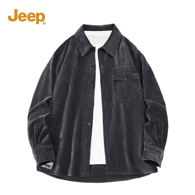 JEEP American Vintage Loose Long-Sleeve Shirt M