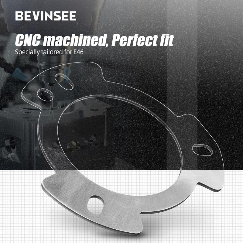 Front Shock Tower Reinforcement Plates & Strut Tower Nuts for BMW E46 320i 323i 325i 328i 330i 323Ci 325Ci 325Xi 328Ci 330Xi