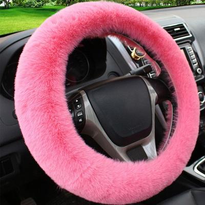 Bilrattkåpa Växelspak Handbromskåpa Skydd Dekoration Varm Supertjock Plyschkrage Mjuk Svart Rosa Kvinna Man