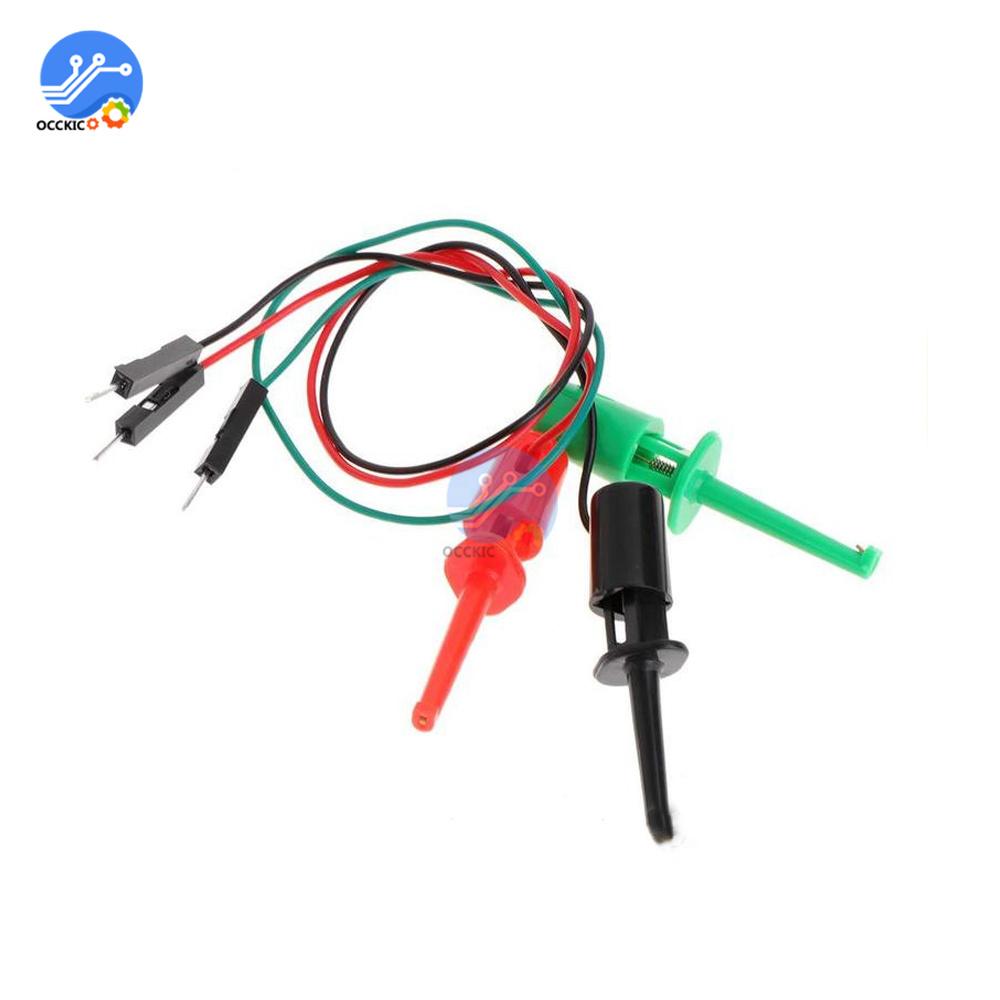 Test Hook With Male Head DuPont Line Transistor Tester Test Hook For Electrical Test Work Hook Type Test Clip Instrumentation
