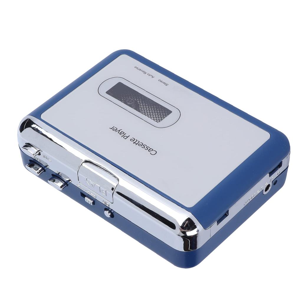 Cassette Player with Portable Stereo Audio Music Tape Player with Volume Control Headphone Jack Headphones, Auto-Reverse Function, Knob, 3.5mm