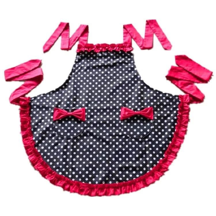 Women's Cake Apron Fashion Bowknot Apron for Women Girls Retro Kitchen Cooking Apron with Pockets Mother's Day Gifts