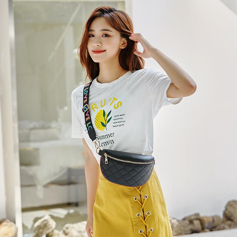 JYL TS Women's Sling Bags  Belt Bag 137 Chest PU Rhombus Waist Women Bag