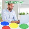 4Pcs/Set Silicone Sensory Mat Focus Aid Anxiety Stress Relief Textured Mat Quiet Decompression Round Tactile Pad Desk Toy