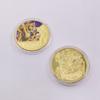 Anime  Z Gold Plated Gold Coin Son Goku Vegeta  Coins Kids Classic Anime Peripherals Collection Toy Souvenir