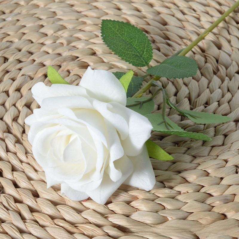 Single Velvet Strand Rose Simulation Flower Table Decor And Special Occasions
