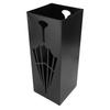 Umbrella Storage Bucket Metal Rustproof Compact Fast Drying Umbrella Rack Holder for Entryway Foyer Black