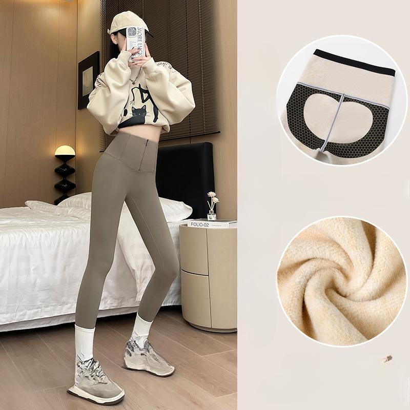 

Весна Лето Новые Леггинсы Shark Женские Молнии Утягивающие Высокая Талия Фитнес Спорт Push Up Обтягивающие Брюки XXL коричневый