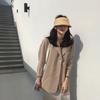 K73 Raffia Woven Cap Empty Straw Hat Audjustable Foldable Temperament Wild Ins Sun Hat Sunscreen Holiday Beach Hat 2020New