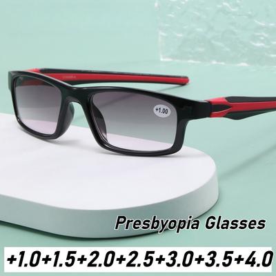 Men Women Luxury Square Reading Glasses UV Protection Sunglasses +1 0 +4 0 Fashion Sports Eyewear