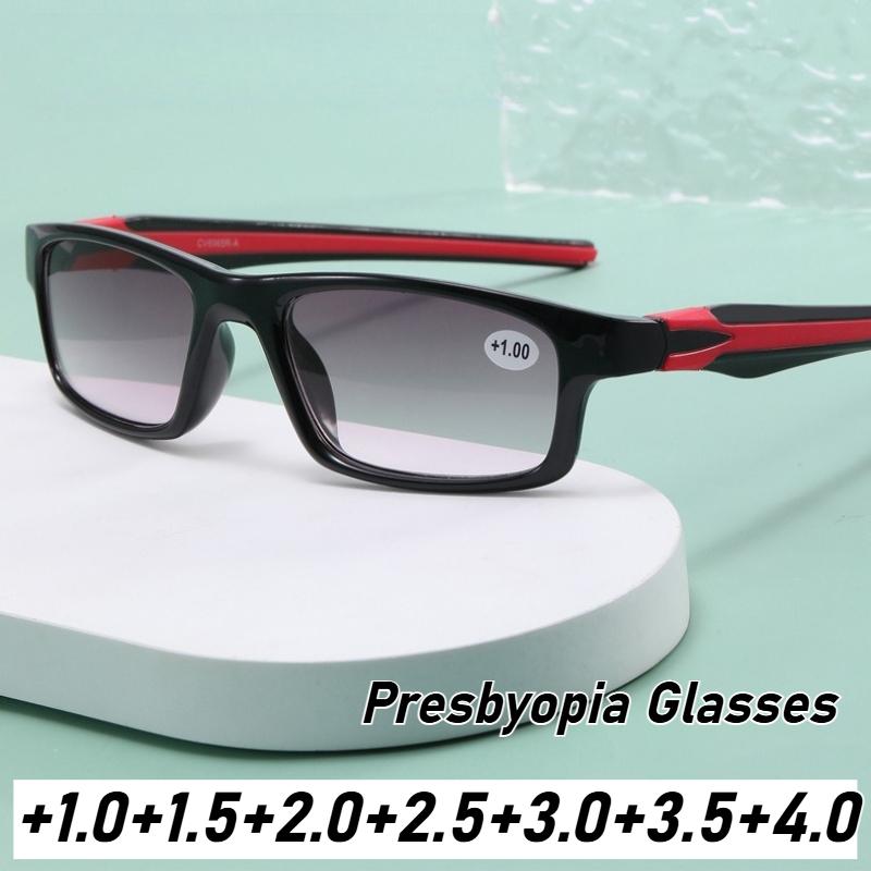 Men Women Luxury Square Reading Glasses UV Protection Sunglasses +1 0 +4 0 Fashion Sports Eyewear