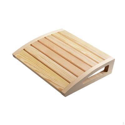 Wooden Sauna Headrest Supplies Comfortable To Use Bathroom Neck Support Pillow Backrest for