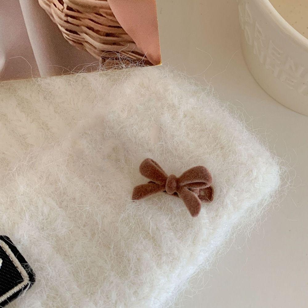Hair Styling Tools Bowknot Hair Clips Women Bow  Headwear Duckbill Clip Bow Velvet Hairpin