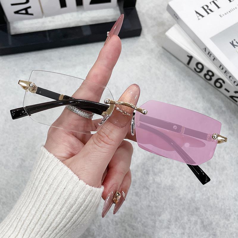 Trendy Frameless Jelly Color Sunglasses - European & American Fashion