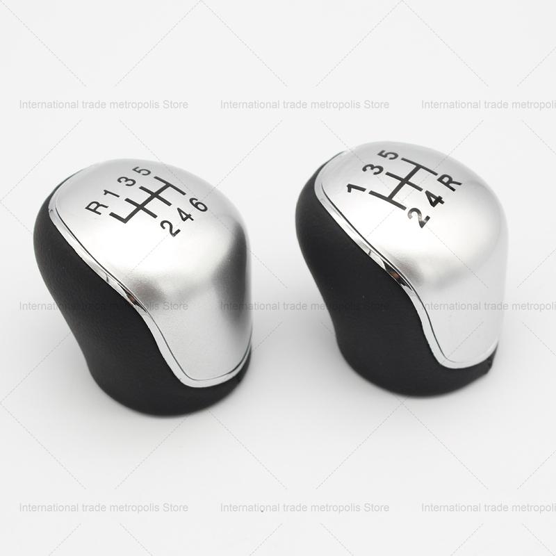 5/6Speed Car Leather Gear Shift Knob for Ford S-Max C-Max Kuga Galaxy Mondeo4 Mk4 Transit Tourneo Connect Focus Auto Accessories