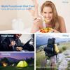 7 In 1 Multifunctional Outdoor Tableware Survival Tools Stainless Steel Foldable Fork Spoon Knife Picnic Camping Dinnerware
