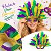Half Face with Detachable Colored Feathers Princess Masquerade Party Accessory