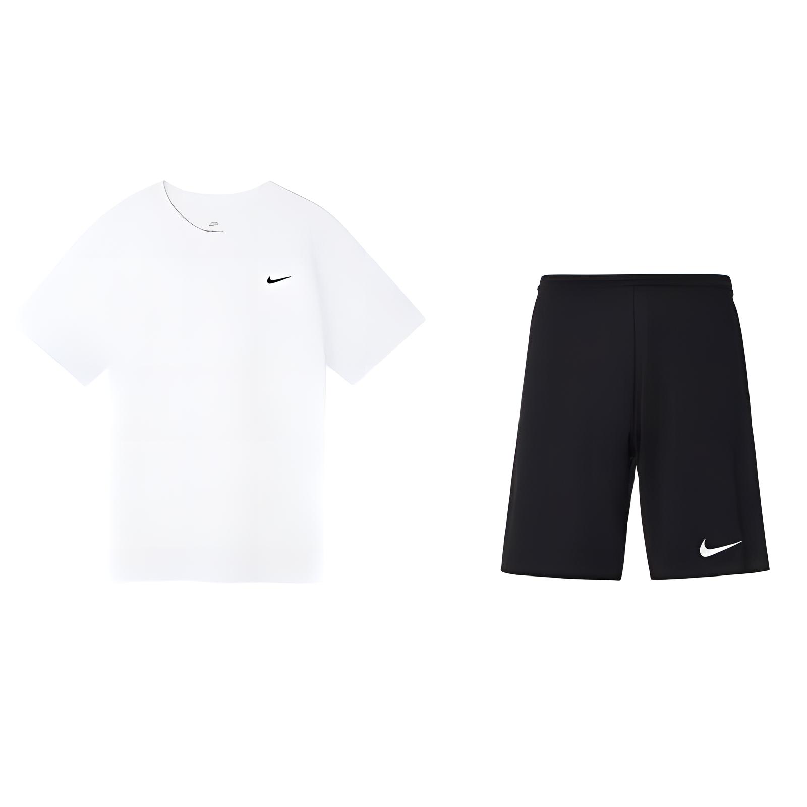 Nike Casual Sportswear Men s Crew Neck Moderate BV0508-100+BV8655-010 XL
