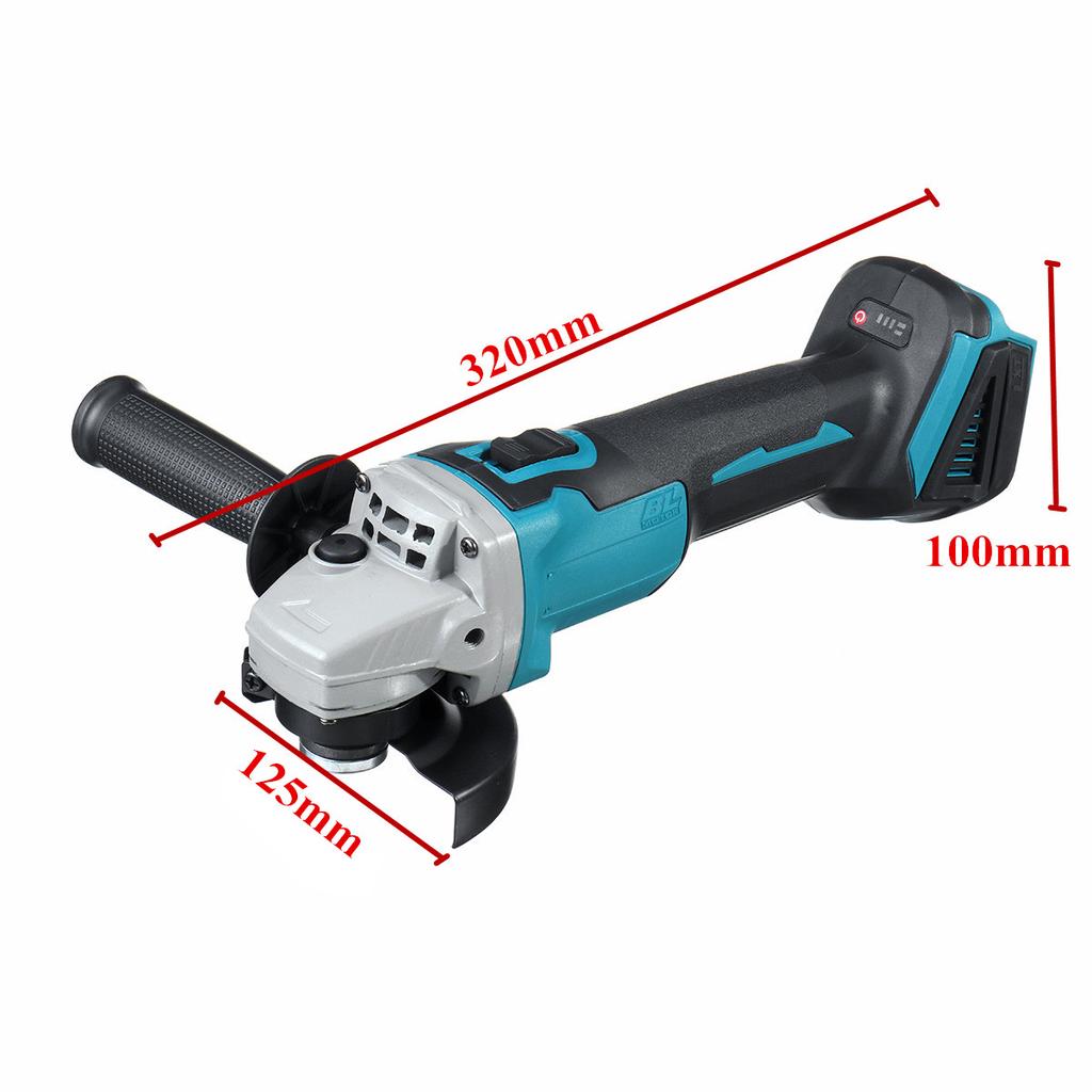 125mm/100mm Brushless Cordless Impact Smerigliatrice angolare elettrica Utensili elettrici Lucidatura Rettifica Macchina da taglio per batteria 18V