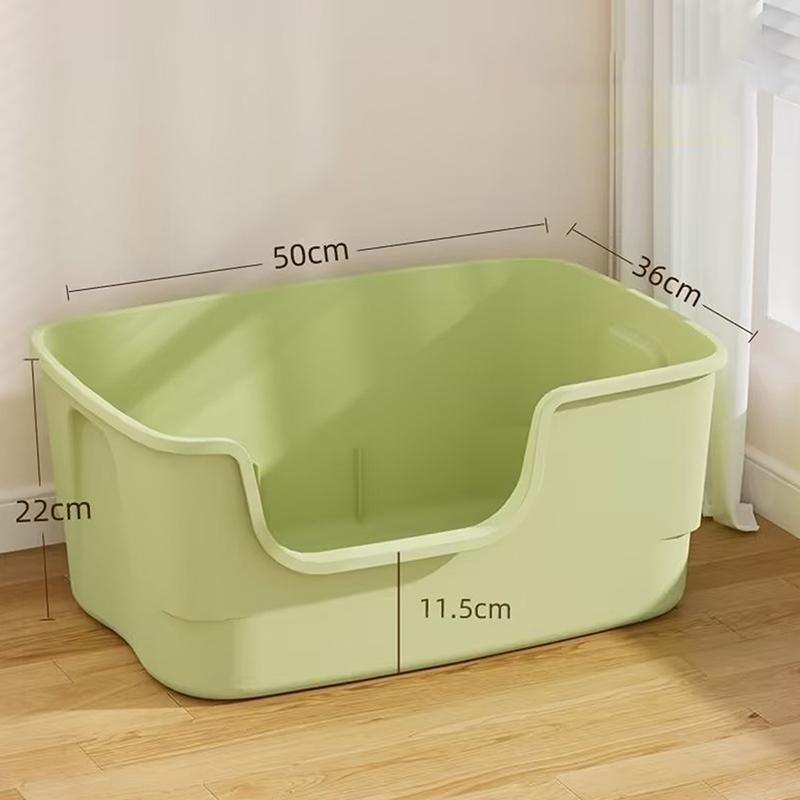 Cat Litter Box Bedpan Big Mac Oversized Cat Tray Bedpan Large Capacity Semi-Closed Plastic Anti-Splash Cats Toilet Pet Supplies