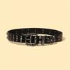 Multi Functional Fashion Belt PU Imitation Leather Metal Buckles Universal Size 115cm 3.7cm for Unisex Daily Wear