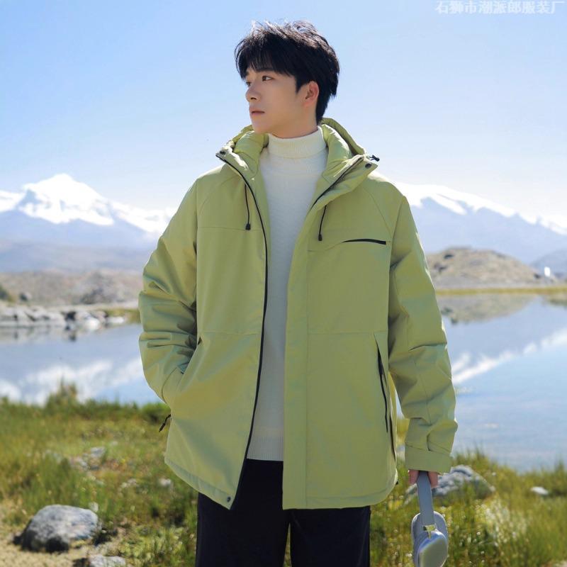 Herbst und Winter neue Kapuzen-Baumwolljacke Daunenbaumwolle Herren und Damen Trendmode verdickte warme Baumwolljacke