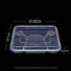 Saikeyou Thickened 1000ml Transparent Takeaway Meal Boxes