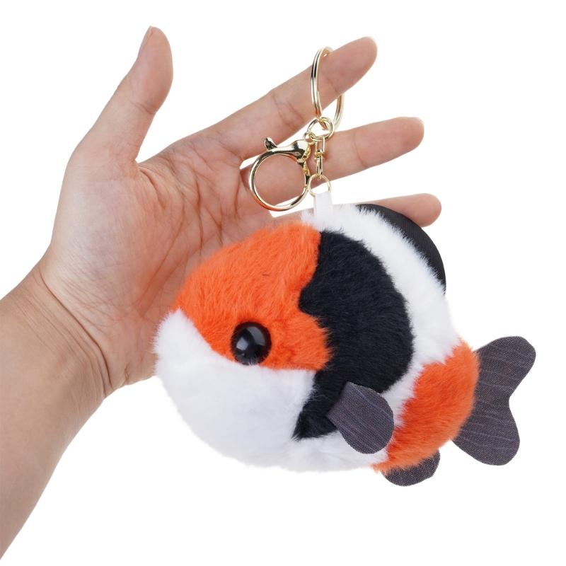User Friendly Plush Fish Ornament Keychain Bag Hanging Decoration Thoughtful Present for Special Occasion