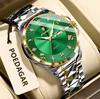 POEDAGAR Fashion Military Men Clock Waterproof Luminous Date Week Man Wristwatch Stainless Steel Quartz Watches Male Reloj