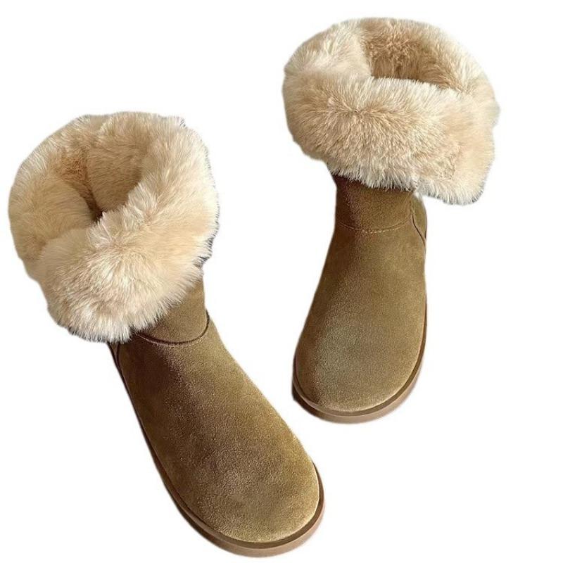 

Ботинки из натуральной кожи, хлопковые ботинки, меховые полусапожки 39 хаки