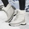 TUINANLE Winter Thick Women's Snow Boots Warm Plush Mid-calf Boots Non Slip Platform Snow Boot Casual Female White Shoes